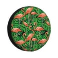 thumbnail image 1 of Fotbe Flamingo Funda de Llanta de Repuesto con Estampado, Engrosada, Ajuste Universal para Jeep, Remolque, RV, SUV, Camión-16 inch, 1 of 6