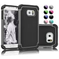 thumbnail image 1 of Galaxy S7 Case, Galaxy S7 Cover, Galaxy S7 Sturdy Case, Shock Absorbing Hybrid Rugged Rubber Plastic Impact Hard Case Cover For Samsung Galaxy S7 S VII G930 GS7 All Carriers-Blue, 1 of 4