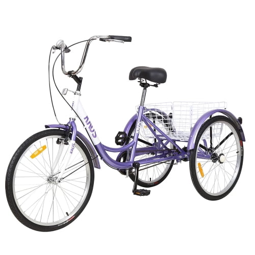 CLEARANCE! Adult Tricycle Trikes,3Wheel Bikes,24 Inch Wheels Cruiser