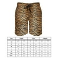 thumbnail image 3 of Tiger Print Board Shorts Males Fur Animal Stripes Board Short Quality Elastic Waist Swimming Trunks Large Size, 3 of 5