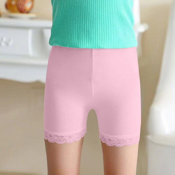 Odeerbi 2-15 Años Niñas Bicicleta Pantalones Cortos Algodón Seguridad Bajo Vestido Slip Pantalones Cortos Yoga Danza Pantalones Cortos Verano Estudiante Leggings Pantalones Cortos