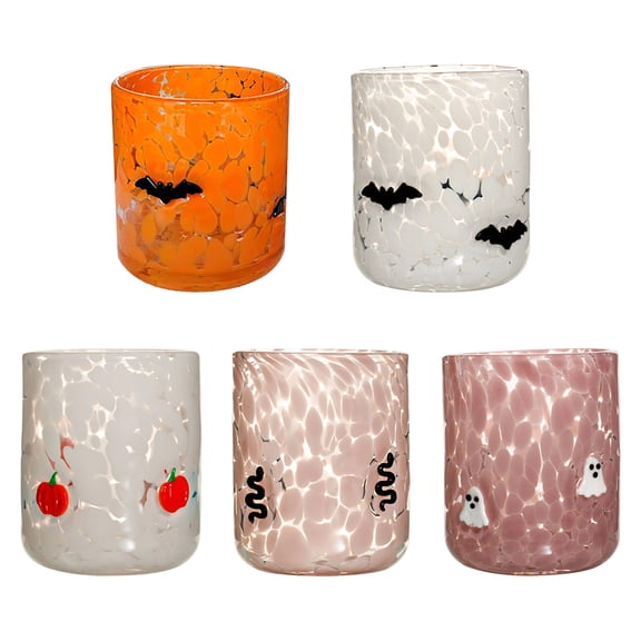 AuroraX Halloween Cups Glass Coffee Cups,Funny Personalized Fall Drinkware for Women Mom