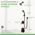 thumbnail image 3 of Elm Shower/Hand Shower Trim in Seasoned Bronze (Valve Not Included), 3 of 3