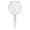 White, variant on Electric Fly Swatter Bug Zapper Racket Mosquito Killer with Langing strap, Rechargeable for Indoor Home Office Backyard Patio Camping,Cat face design,18.19 in - Safety Mesh