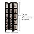 thumbnail image 5 of kieragrace KG Contemporary  Photo 3-Panel Room Divider Black Engineered Wood, 5 of 6