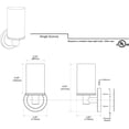 thumbnail image 4 of Gatco 1680MX Latitude II Single Sconce, Matte Black, 4 of 4