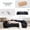 Black, variant on Compression Sofa Black Curved Modular Sectional, 110" Chenille Sleeper Couch with 30D High-Density Foam, No Assembly Required, Modular Couch for Apartment, Living Room, Black