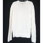 Polo Ralph Lauren Women's Linen Long Sleeve Sweeter, Deckwash White, X-Large
