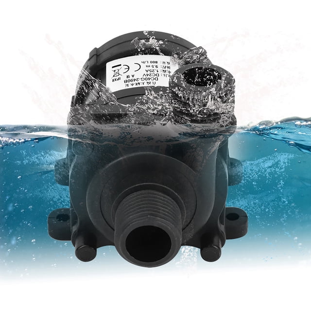 Mini bomba de agua, DC 24V 750L/H Ultra bomba de agua V Bomba de agua diseñada con precisión Jadeshay A