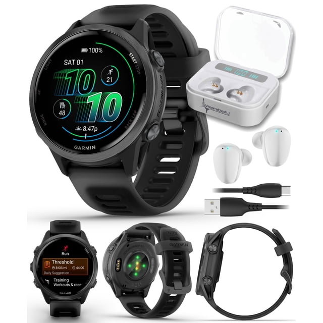 Reloj inteligente Wearable4U Forerunner 570 42 mm GPS (paquete incluido)