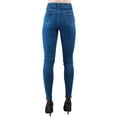 thumbnail image 3 of Red Fox Women & Junior Blue High Waist Skinny Jeans Super Stretch Denim Comfort with 5 Pockets, 3 of 7