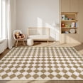 thumbnail image 3 of Washable Checke Rug x Low Pile Area Rug for Living Room Bedroom Nursery Modern Neutral Farmhouse Checkerboard Carpet Pet Kid Friendly, 3 of 9