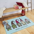 thumbnail image 5 of Mohawk Home Prismatic Christmas Gnomes Light Blue Contemporary Theme Christmas Precision Printed Scatter, 1'6"x2'6", Blue, 5 of 6