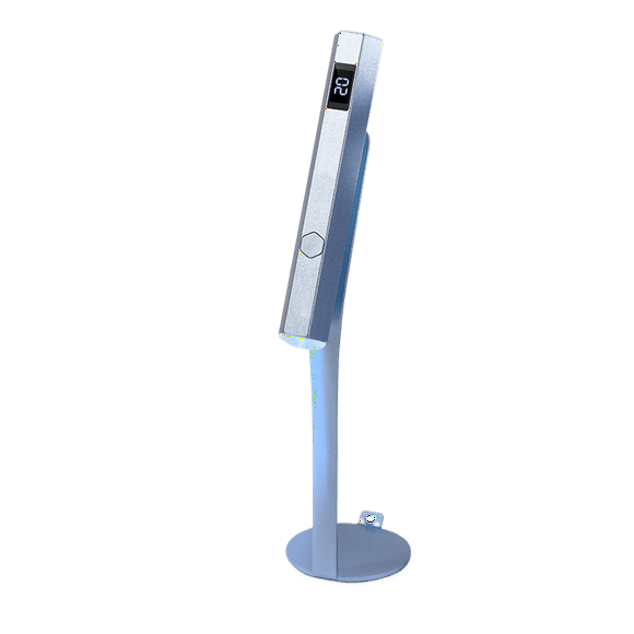yeacher Portable LED Light Therapy Lamp with Magnetic Stand, 230mAh Battery, 20s/60s Timer, Blue Light, 3W Power, 395+405nm Wavelength