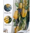 thumbnail image 3 of Vintage Lemon Blackout Curtains for Bedroom Living Room Darkening Curtains 90 Inch Tropical Summer Wooden Black Out Window Curtain Privacy Thermal Insulated Window Treatment Grommet Drapes 52"x90"x2, 3 of 9