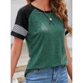 thumbnail image 4 of FUTATA Women's Casual Short Sleeve T-Shirt Crewneck Basic Tee Tunic Comfy Summer Tops Slim Fit Baseball Shirt,Fit For Workout,Yoga,Running，S-2XL, 4 of 7