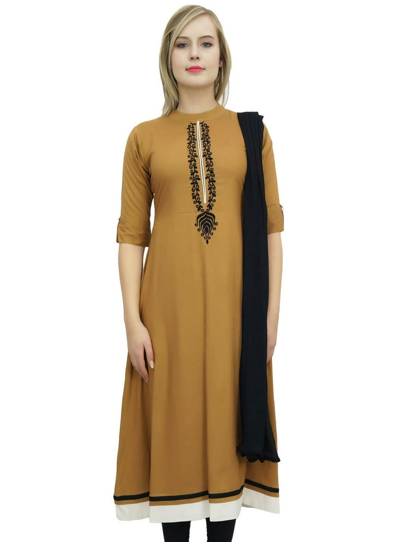 Atasi A-Line Kurti Salwar Kameez Brown Straight Suit Set With Dupatta Dress - 26 - Walmart.com Atasi A-Line Kurti Salwar Kameez Brown Straight Suit Set With Dupatta Dress - 26 - Walmart.com