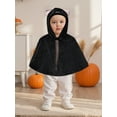 thumbnail image 6 of BemeyourBBs Little Toddler Halloween Black Cat Costume Hooded Kids Cat Cape, 6 of 9