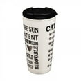 thumbnail image 2 of Evergreen Ceramic Travel Cup w/ metallic accents, 17 OZ, Cat Rules, 2 of 4
