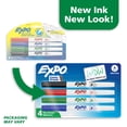 thumbnail image 3 of EXPO Dry Erase Markers, Ultra Fine Tip, Assorted Colors, 4 Count, 3 of 9