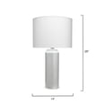 thumbnail image 2 of Alden Décor Maisie Ceramic Table Lamp, Blue, 2 of 4