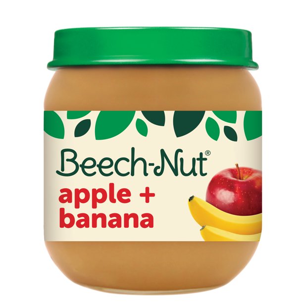 Beech-Nut Stage 2, Apple & Banana Baby Food, 4 oz Jar - Walmart.com