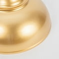 thumbnail image 5 of FSLiving 1-Pack 11.4" Painting Gold Metal Semicircle Lamp Shade Replacement, Dome Shape Metal Cover, DIY Torchiere Shade Decorative for Pendant Light Table Lamp Swag Ceiling Lamp Wall Sconce, 5 of 7