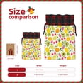 thumbnail image 3 of Rocae Avocado And Pineapple Print Christmas Drawstring Linen Gift Bag with Drawstrings Treat Bag Goody Present Bags for Christmas Party Favor, 3 of 8