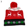 thumbnail image 2 of Bobasndm Christmas LED Light Up Knitted Christmas Hat Light Up Warm Hat New Year Christmas Decoration For Kids Adults, 2 of 9