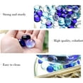 thumbnail image 4 of QZS Vase Fillers Beads,Flat Glass Marbles,Blue Mixed Gemstone Vase Fillers Beads,Decorative Glass Pebbles,Floral Fish Tank Rocks for Vases,Table,Scatter,Aquarium Decor,0.66lb, 4 of 7