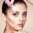 thumbnail image 3 of 2 In 1 Contour Brush, Nose Contour U Shaped Makeup Brush Nylon Plastic  For Sculpting, 3 of 8