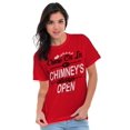 thumbnail image 4 of Christmas Come On In Chimney Is Open Plus Size Crewneck Graphic Tee Shirt Brisco Brands 2X, 4 of 5