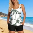 thumbnail image 5 of Warop Women's Tankini Swimsuit Set, Hawaiian Print with Built-in Bra and Pocket, Conservative Two-Piece Beach Swimwear for Swimming and Vacation, 5 of 7