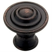 New Traditional 1.18" Round Knob, Round Knob, Traditional, Bronze, Metal, Fasteners Included