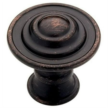 New Traditional 1.18" Round Knob, Round Knob, Traditional, Bronze, Metal, Fasteners Included