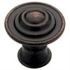 New Traditional 1.18" Round Knob, Round Knob, Traditional, Bronze, Metal, Fasteners Included