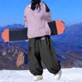 thumbnail image 3 of Perfectbot Women's Winter Ski Snowsuit Set - Windproof Rabbit Ear Hooded Jacket & Baggy Pants for Skiing, 3 of 4