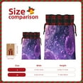 thumbnail image 3 of Rocae Purple Bubble Abstract Art Print Christmas Drawstring Linen Gift Bag with Drawstrings Treat Bag Goody Present Bags for Christmas Party Favor, 3 of 8