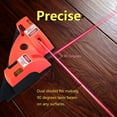 thumbnail image 3 of 90 Degree Right Angle Vertical Horizontal Laser Line Projection Level Alignment Tool Red, 3 of 5