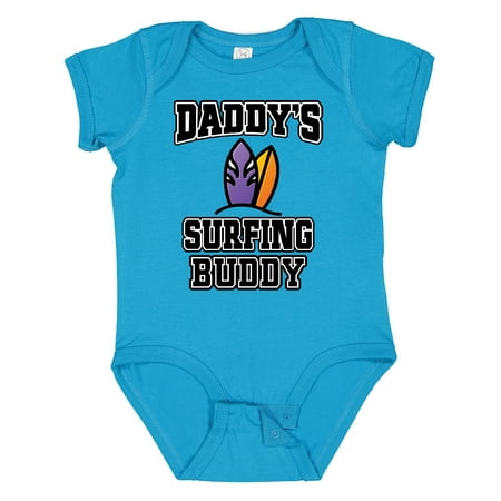 

Inktastic Daddy Surfing Buddy Kids Surfer Gift Baby Boy or Baby Girl Bodysuit