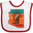thumbnail image 3 of Inktastic Tucson Arizona Vintage Girls Baby Bib, 3 of 4