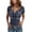 Grey, variant on Womens Summer Short Sleeve Tops 1986 Print Button Down Fashion Y2K Tees Casual Henley Neck Basic Oversized T Shirts Spring 2026
