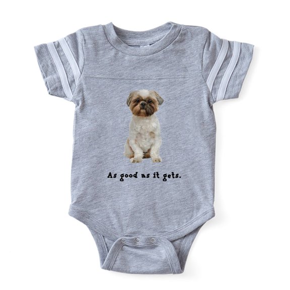 CafePress - FIN Lhasa Apso Good - Cute Infant Baby Football Bodysuit