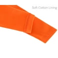 thumbnail image 4 of Lilax Girls' Basic Solid Cotton Full Length Soft Leggings Orange 2 Years, 4 of 5