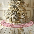 thumbnail image 6 of Christmas Tree Skirt Pink Tree Skirts Candy Cane Decorations Xmas Tree Skirt Tree Mat 36 Inch Winter Christmas Decor for Home, 6 of 6