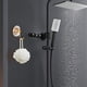 thumbnail image 4 of Organizador colgante de acrílico Ganchos adhesivos decorativos estables transparentes para baño Oro perfecl Gancho organizador, 4 of 8
