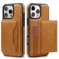 thumbnail image 4 of 2-in-1 for iPhone 16 Detachable Wallet Case with Card Holder for Women Men, Magnetic Compatible with Mag-Safe PU Leather Flip Credit Card Slots Purse Cover for iPhone 16, Brown, 4 of 11