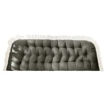 Velvet Headboard Wedge Pillow King Double Size Backrest Cushion for Bed with Removable Washable Cover Bedside Support Bolster Reading Pillow for Daybed Bunk Bed Dorm