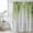 Green Grey, variant on Sage Green Shower Curtain, Waterproof Shower Curtains for Bathroom, Summer Botanical Leaves Watercolor Washable Fabric Bathtub Curtain Set Bath Decor with 12 Hooks 48"x72"