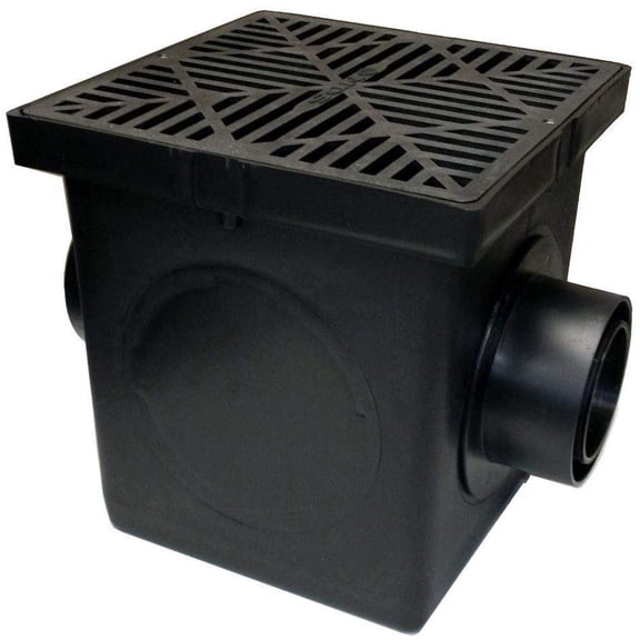 NDS Basin Catch Basin Kit Square Head 2-Hole - 5 Piece, Black — Standard Mounting Hardware, Drop-In Replacement